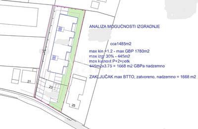 Zemljišče Podsused, Podsused - Vrapče, 1.480m2