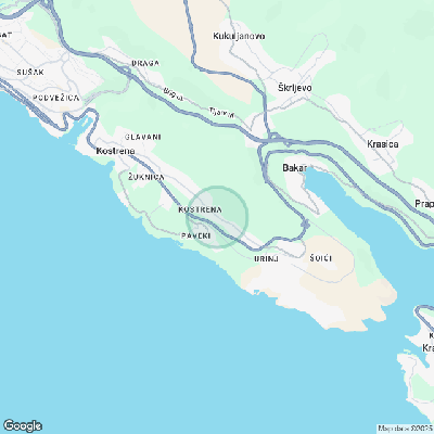 Kostrena, Dujmići – Gradbena parcela s pogledom na morje