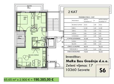 Sesvetski Kraljevec 68,55m2